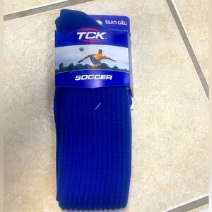 Youth Small (Fits Sizes 12-4) Blue Athletic Soccer Knee Socks NWT